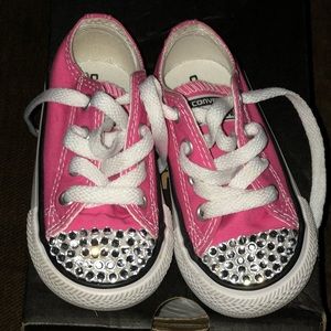Customized Pink Converse